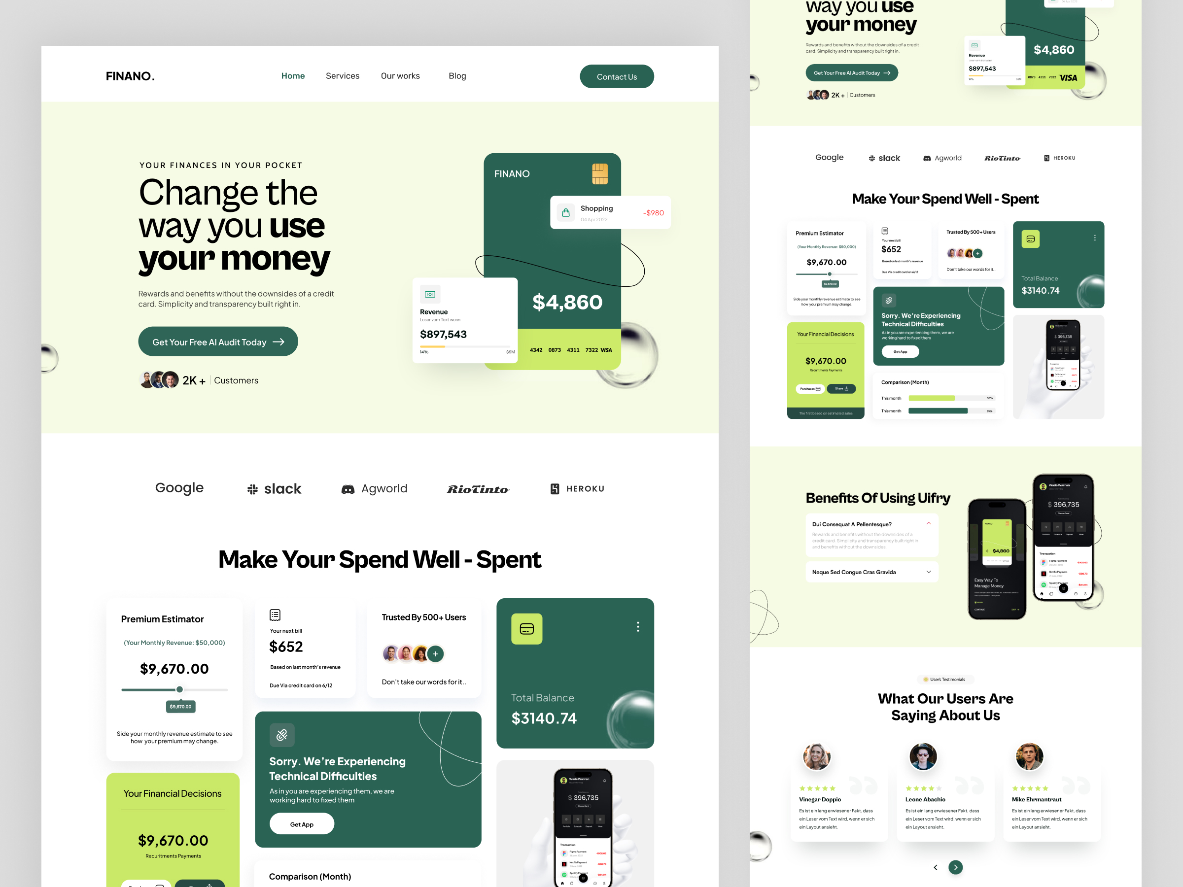Finance Landing Page